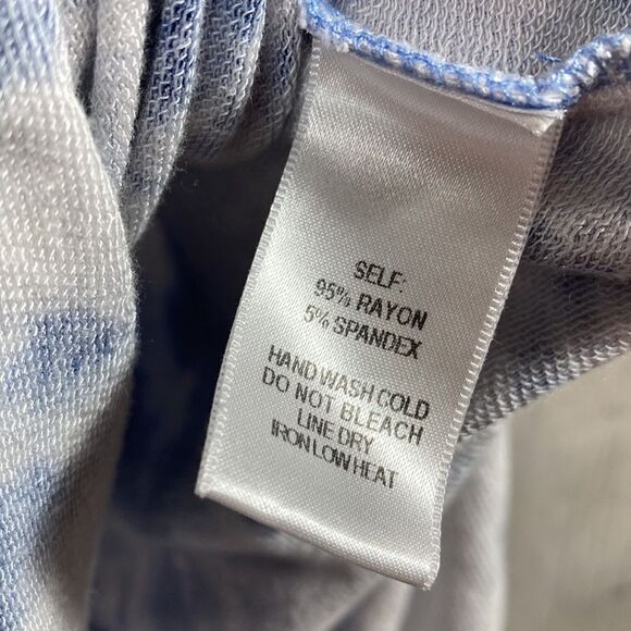 Lulus Blue Tie Dye Slit Maxi Dress S Boho Beachwear Resort Surf Girl Coastal - Picture 12 of 16